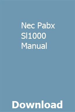 Forth pabx service manual 2017